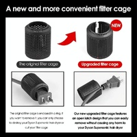 Open Design Outer Filter Cover For Hd01 / Hd03 / Hd08 / Hd15 Hair Dryer - Black thumbnail