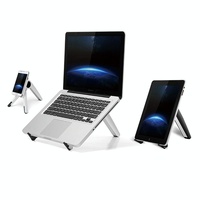 Portable Laptop and Tablet Stand - Foldable - White thumbnail