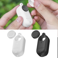 Silicone Camera Body Case with Lens Cap and Neck Strap for Insta360 Go 3 - White thumbnail