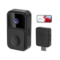 Wireless Smart Video Doorbell - 90 Degree Wide Angle - White thumbnail