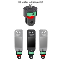 Universal 1 / 4 Inch Screw Action Camera Adapter - Adjustable - Green Black thumbnail