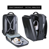 Waterproof Laptop Backpack with Usb Port - Large Capacity - Black thumbnail