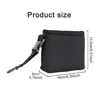 Black Portable Golf Ball Cleaning Bag - Waterproof & Removable thumbnail
