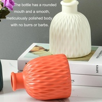Versatile Drop-resistant Potted Plant Vase for Wet and Dry - Rose Pink thumbnail
