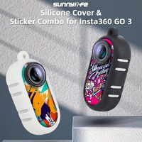 Insta360 Go 3 Silicone Case with Cooling Skin and Neck Strap - Black thumbnail