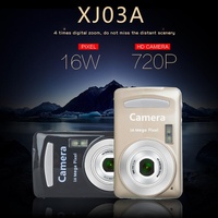 16mp Mini Digital Camera for Kids - 2.4 Inch 720p Cute Cartoon Design - Multifunctional Toy for Children's Birthday - Gold thumbnail
