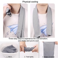 Portable Quick Dry Sports Towel Set with Silicone Sleeve and Storage Bag - 30x80cm - Orange - 30X80Cm thumbnail