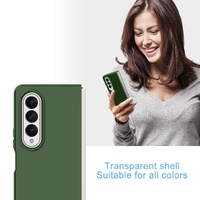 Foldable Pc Case for Samsung Galaxy z Fold 4 / 5g - Solid Colour - Dark Green thumbnail