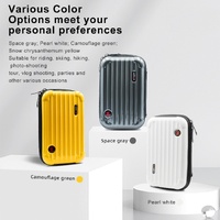 Waterproof Hard Shell Storage Bag for Amagisn - Compact Size - Yellow thumbnail