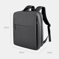 Spacious Laptop Bag for Professionals - Large Capacity - Elegant Gray thumbnail