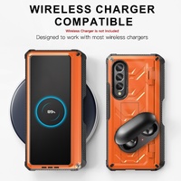 Foldable Shockproof Phone Case for Samsung Galaxy z Fold 4 / 5g - White thumbnail