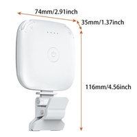 Portable Mini Clip-on Led Fill Light for Video Conferencing and Live Streaming - Pink thumbnail
