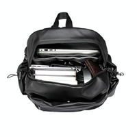 Versatile Double Laptop Backpack for Students and Professionals - Grey thumbnail