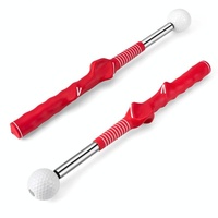 Indoor Golf Swing Practice Stick with Sound Assistant - Red thumbnail