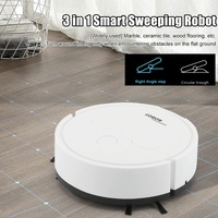 Intelligent 3-in-1 Mini Sweeping Robot Vacuum - White thumbnail