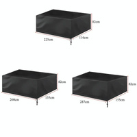 Water-repellent Billiard Table Cover - 225x116x82cm - Silver thumbnail