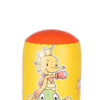 Children'S Inflatable Vertical Boxing Column - Cartoon Underwater Animal Pattern - 1.25M Height - Yellow thumbnail