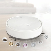 3-in-1 Smart Vacuum Cleaner Robot - Rechargeable Multifunctional Dry / Wet - White thumbnail