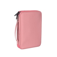 Waterproof Multi-function Storage Bag for Digital Accessories Earphones and Data Cables - Pink thumbnail