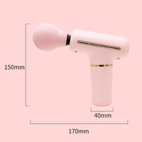 Portable Handheld Massage Gun For Muscle Relaxation - Pink thumbnail