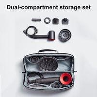 Waterproof Hair Dryer Storage Bag Large Capacity - Black thumbnail