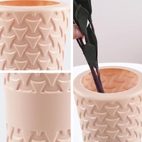 Hydroponic Drop-resistant Flower Vase for Dry and Wet Arrangements - Pink thumbnail