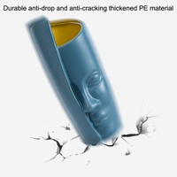 Thickened Drop-proof Vase with Dried Flower Ornaments - Sea Blue thumbnail