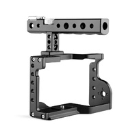 Video Camera Cage Stabilizer With Handle For Sony A6600 Black thumbnail