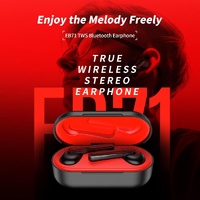 Waterproof Wireless Bluetooth Earphones - Stereo 5.0 - Black thumbnail