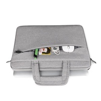 13.3 Inch Multi-compartment Waterproof Laptop Briefcase with Storage Sleeve - Pink thumbnail