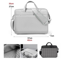 Thickened Airbag Laptop Messenger Bag - Fits 15.6-16.1 Inches - Black thumbnail