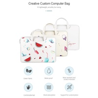 14.1-15.4 Inch Lightweight Printed Laptop Bag in Pu Material - Watermelon thumbnail