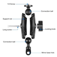 Universal Motorcycle Camera Mount for Gopro and Action Cams thumbnail