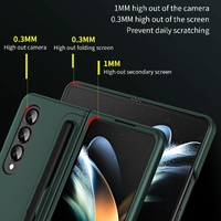 Detachable Pen & Phone Case for Samsung Galaxy z Fold 4 - 2 in 1 - Purple thumbnail