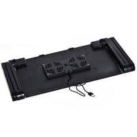 Adjustable Laptop Stand with Fans & Mouse Pad - Portable & Foldable thumbnail