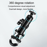 Motorcycle Handlebar Mount for Gopro with Tripod Adapter - 9cm Rod and Screw thumbnail