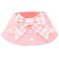 Pet Accessories Dog Small Shawl Bib Saliva Towel Triangle Scarf - Size L - Light Pink thumbnail
