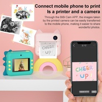 32gb Children Instant Camera with Dual-lens and Mini Print - Pink Cat - Pink Cat 32Gb thumbnail