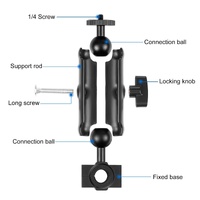 Universal Rearview Mirror Mount for Action Cameras 16.5 x 5.5cm / 6.5 x 2.0 Inch thumbnail