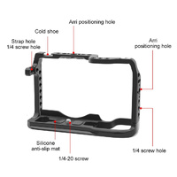 Metal Camera Cage For Canon Eos-Rp Stabilizer Rig - Black thumbnail