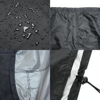 Waterproof Oxford Cloth Furniture Set Cover - Protects Outdoor Table and Chairs - 102x79x70cm - Black thumbnail