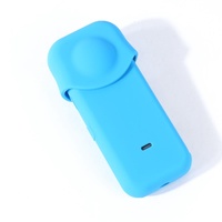 Full Body Dust Proof Silicone Protective Case for Insta360 one X2 - Black thumbnail