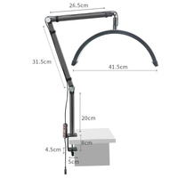 Adjustable Beauty Light for Eyelash Techs - 16 Inch - Black thumbnail