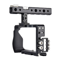 Sony A6000 / A6300 / A6500 / A6400 Camera Cage Stabilizer With Handle - Black thumbnail