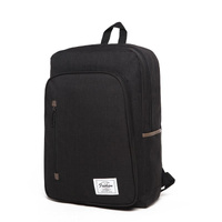 Versatile Oxford Laptop Backpack - Fits 15.6 Macbook Samsung Sony Dell Alienware Chuwi Asus Hp - Black thumbnail
