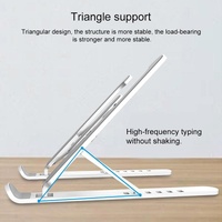 Foldable Laptop Stand for Desktop Cooling and Lifting - Black thumbnail