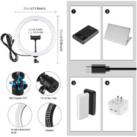 11.8 Dual Colour Led Ring Light with Phone Clamp - 3 Modes thumbnail
