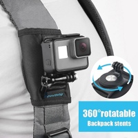 Universal Action Camera Backpack Mount - Rec Mounts Clip Clamp thumbnail