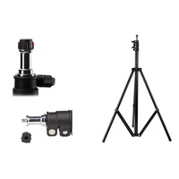 Aluminum Light Stand For Studio Flash - 2.8M Height - Black thumbnail