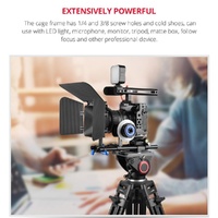 Video Camera Cage Stabilizer With Handle And Rail Rod For Nikon Z6 / Z7 thumbnail